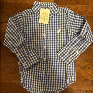 NWT The Beaufort Bonnet Company Dean’s List Dress Shirt in Blue Gingham